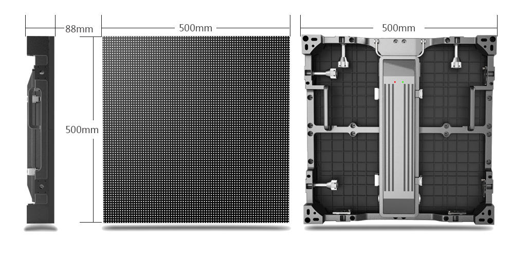 Moduli Videowall - Maxischermo PI misure